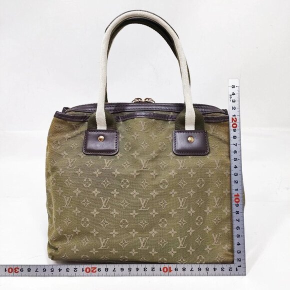 Louis Vuitton LV Hand Bag M92507 Sacmary kate Green Monogram Mini Lin 2882718 - Picture 2 of 9